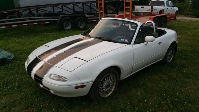 1990 mazda miata manual lsd 1.6 convertible ac bbs coilovers no reserve