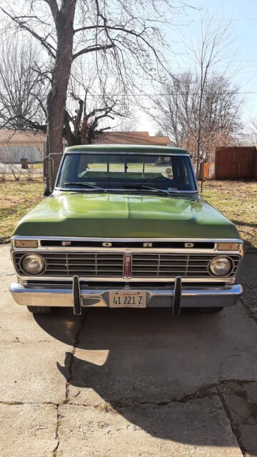 1973 ford f100 pickup green rwd automatic xlt
