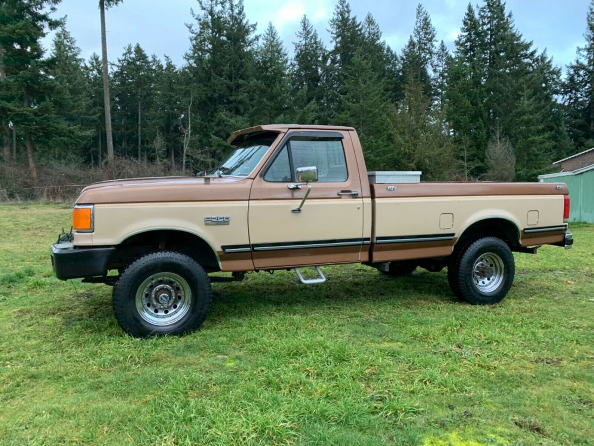 1987 ford f-250 4x4 lariat xlt 460 ac winch gun rack no reserve
