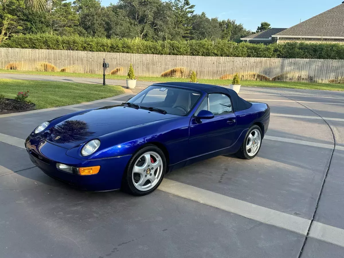 1992 porsche 968 convertible blue