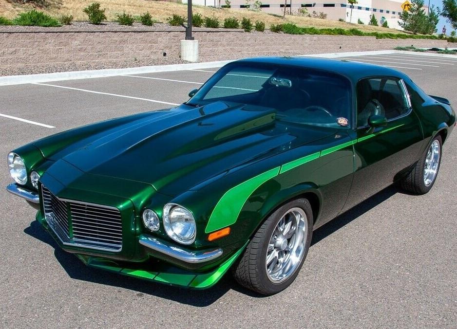 1971 chevrolet camaro split bumper candy green 383 stroker v8 700 r4 automatic