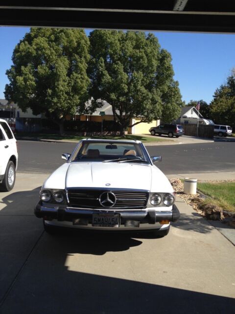 1988 mercedes-benz 500-series convertible white rwd automatic sl