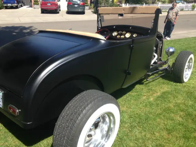 29 ford highboy roadster, all henry ford steel. new hotrodz black paint