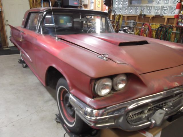 1960 ford thunderbird coupe very rare manual trans with overdrive!