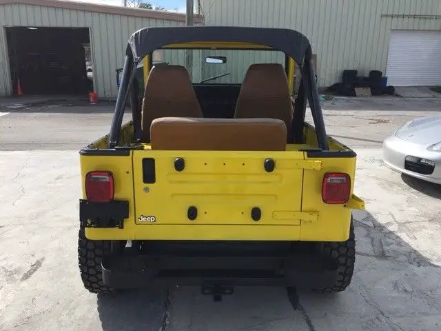 1987 jeep wrangler yj s 1 miles yellow 4.2l l6 ohv 12v 5 speed