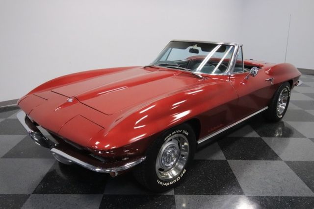 1967 chevrolet corvette sting ray 28189 miles marlboro maroon convertible 327 ci