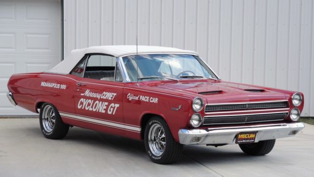1966 mercury comet cyclone convertible indy 500 parade car