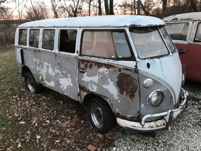 1964 volkswagen 13 window deluxe microbus vw walk thru van