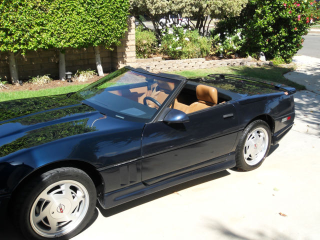89 conv dark blue metallic, saddle interior/top, 1 owner, 70k mi, grnd fx, auto