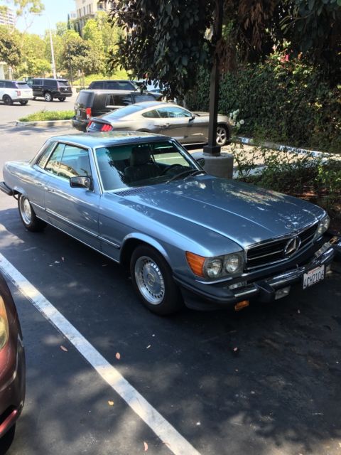 1981 mercedes-benz 380slc blue base coupe 2-door 3.8l