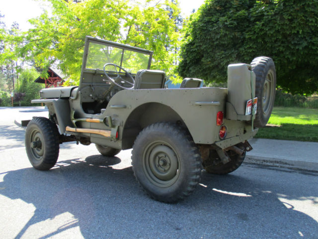 1943 willys mb jeep flat fender