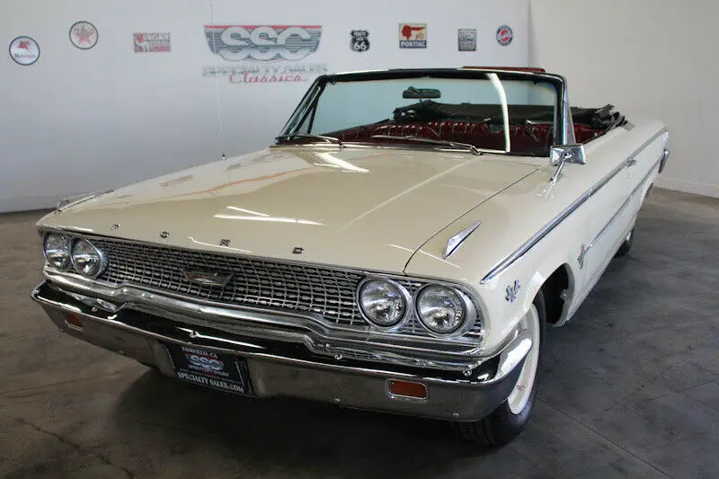 1963 ford galaxie 500 xl 98418 miles corinthian white convertible