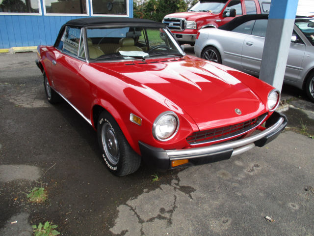 1978 fiat 124 spider no reserve auction