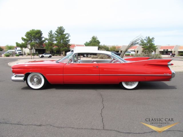 1959 cadillac coupe deville - beautifully restored - tx car - factory a/c - wow!