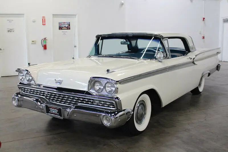 1959 ford galaxie 72087 miles white retract hardtop