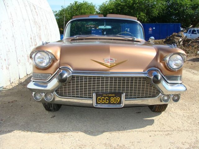 1957 cadillac eldorado biarritz . # match ,california black plate, arthur murray