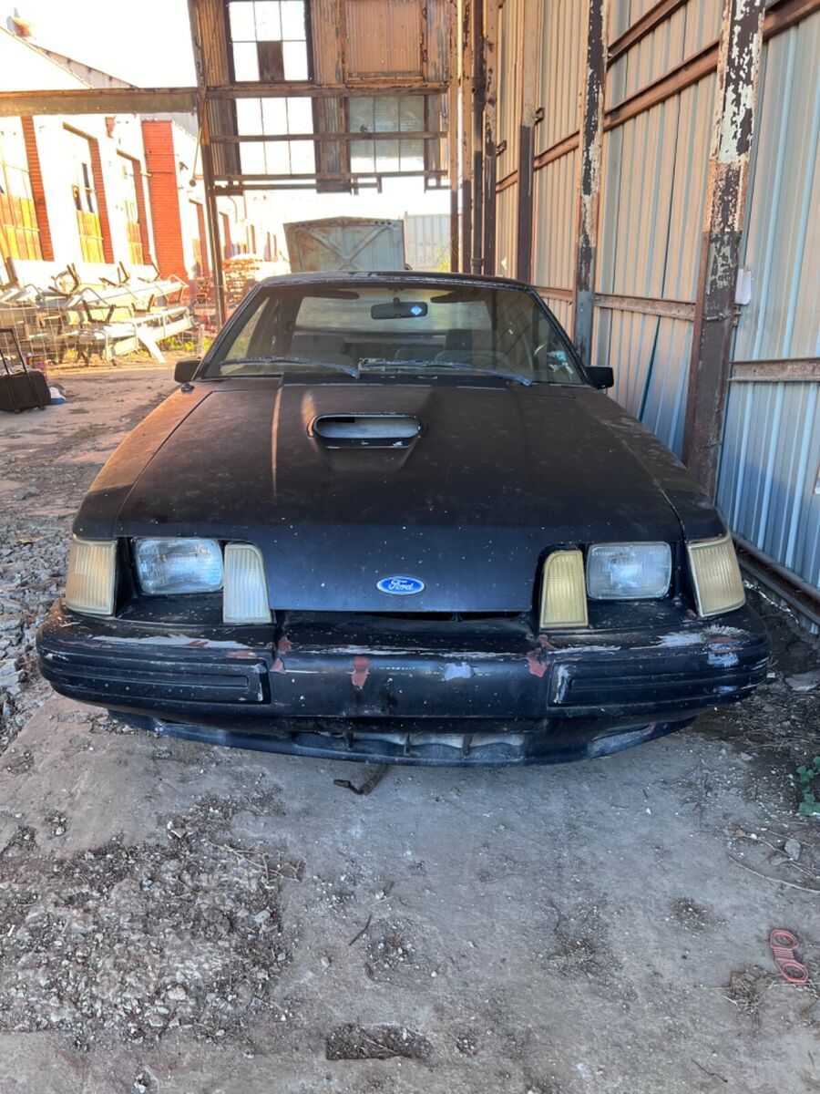 1984 ford mustang svo hatchback black rwd manual svo