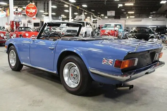 1974 triumph tr6 41635 miles blue convertible 2.5l 6cyl 4-speed w/od