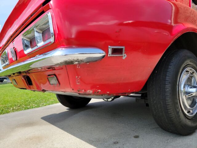 1968 chevrolet camaro ss coupe red rwd automatic rs