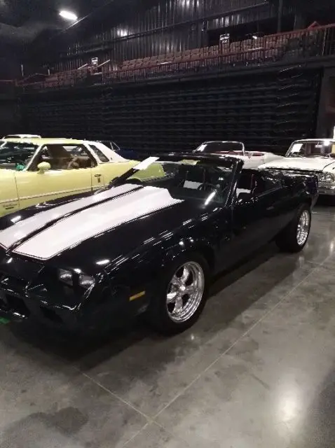 black 1983 auto formed chevrolet camaro convertible automatic