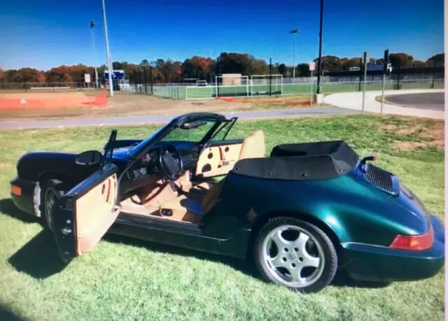 garage kept-3.6 liter -flat 6-250hp-hunter green-porsche, tan interior