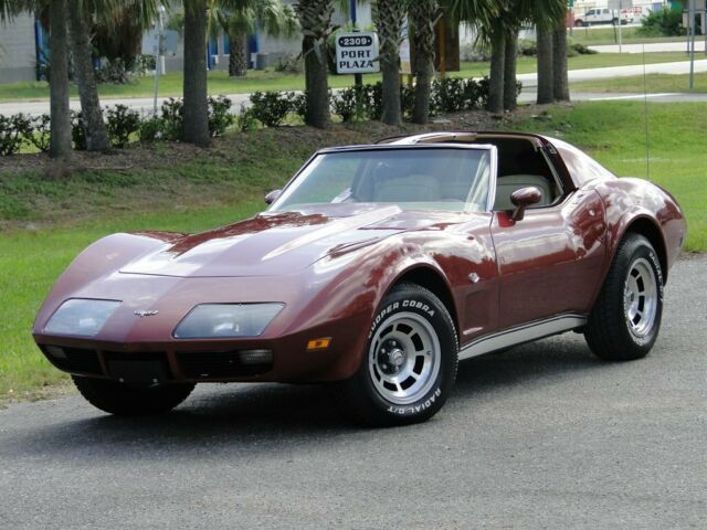 1977 chevrolet corvette 64,308 miles maroon 2d : 2 door hard top 4-speed manua