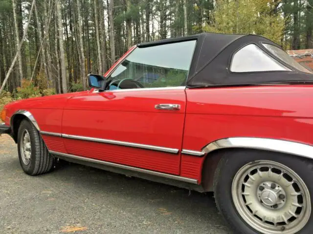 1985 mercedes benz sl-class 380 sl red