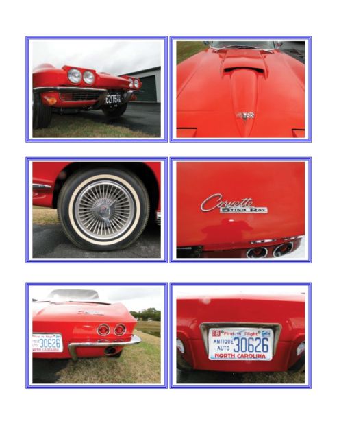 1964 corvette stingray convertible 327/365 4 speed