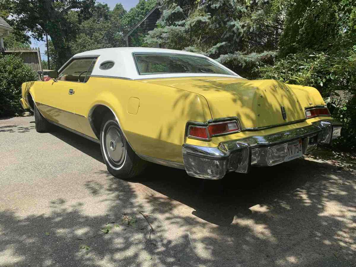 1974 lincoln continental mark iv sedan yellow rwd automatic