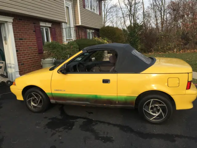 1991 geo metro convertible only 56k miles! no reserve!!