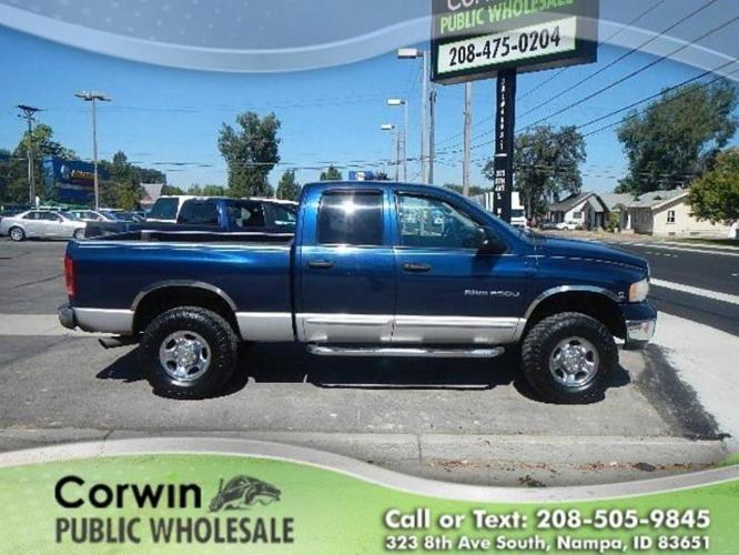 2003 dodge ram pickup 2500 slt 4dr quad cab slt 4wd sb for sale in nampa, idaho