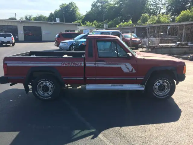 1988 jeep comanche rust free 4.0l sport truck 5-speed rwd