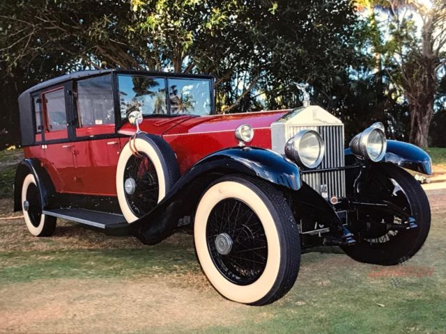 1927 rolls royce phantom i deville sedan 31143 miles black/maroon 7.7 l 4 speed