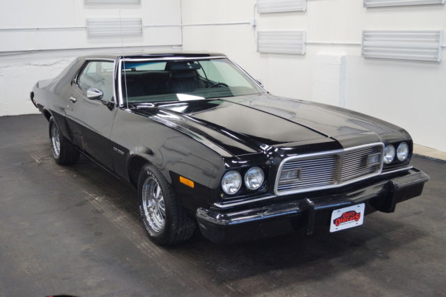 1973 black body inter vgood 351v8 3 spd auto!