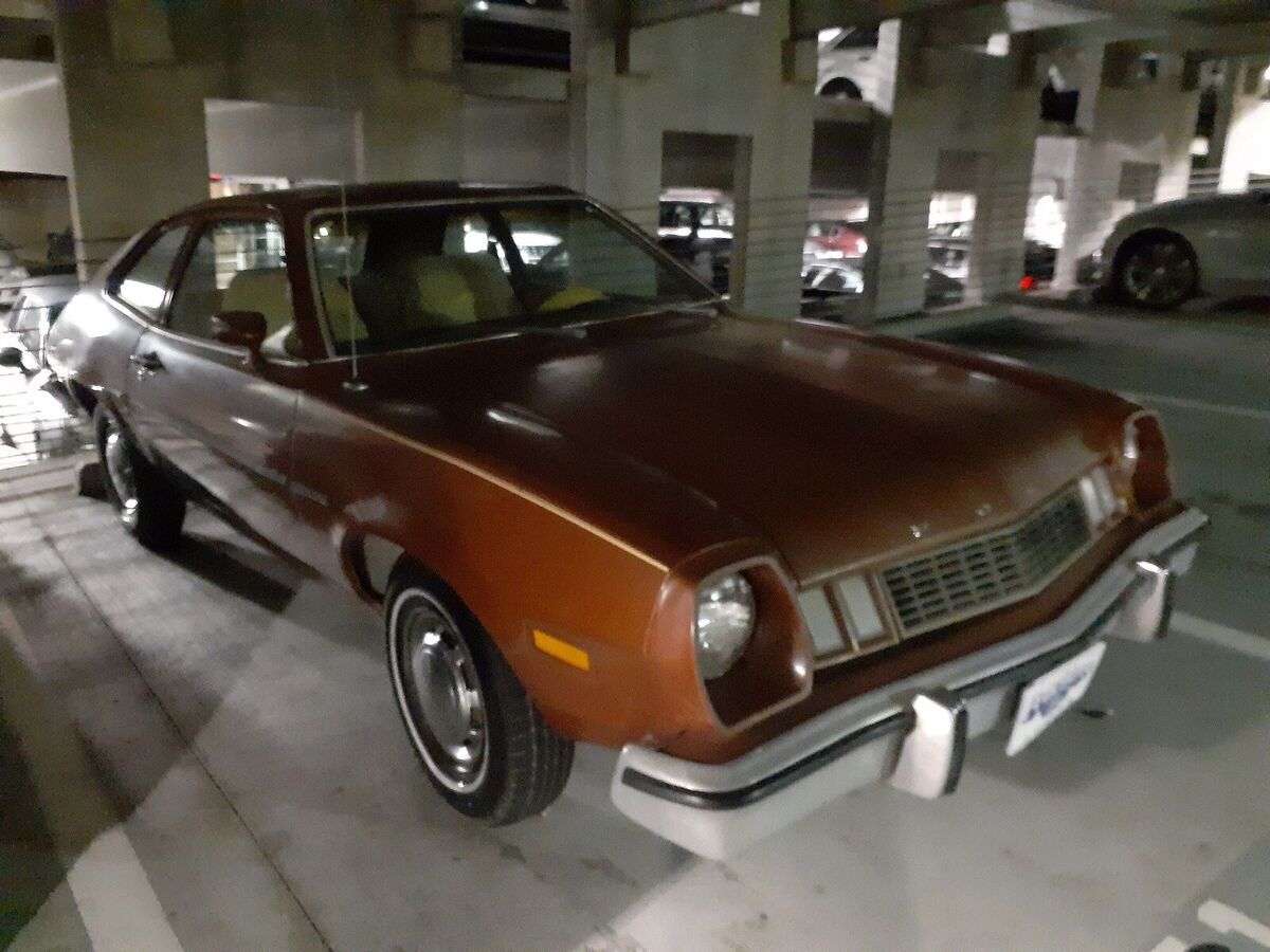 1977 ford pinto hatchback orange fwd automatic as is