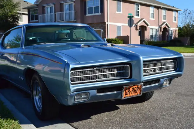 beautiful 69 gto, 400/4 engine, numbers match, phs documentation, tampa bay car
