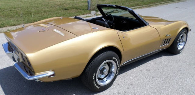 1969 chevrolet corvette high option convertible 2-door show car-numbers matching