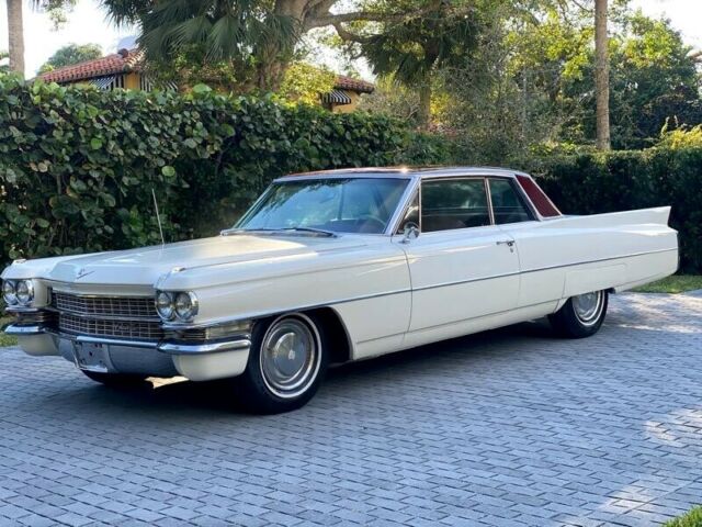 1963 cadillac coupe de ville base 501 miles white classic car 390ci v8 automatic