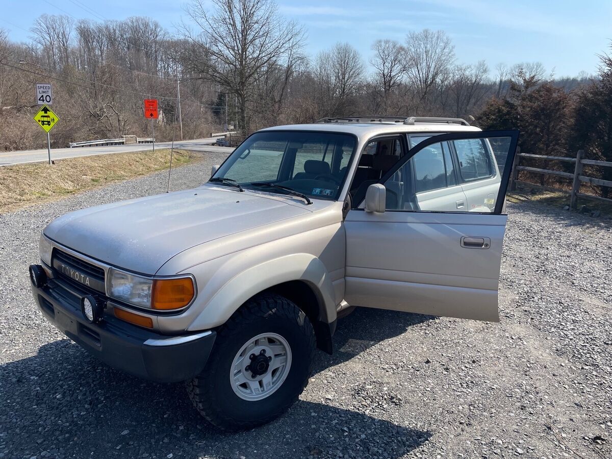 1991 toyota land cruiser brown fj80