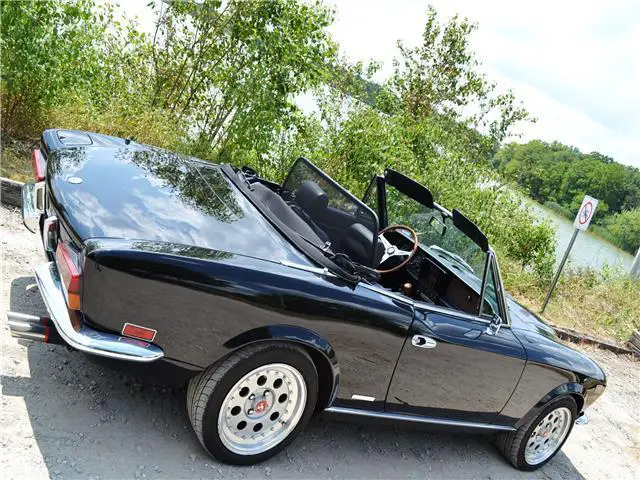 1985 fiat spider lusso s1 only 61,872 miles triple black warranty mint