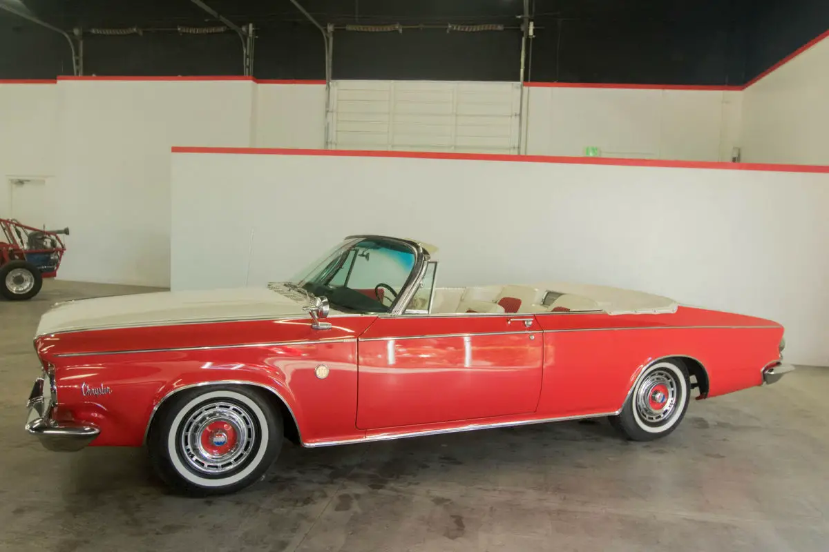 1963 chrysler 300 29622 miles red/white convertible
