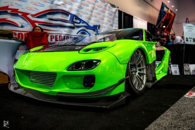 extreme quality and highly modified rx7 2jz, air ride, widebody, magazine car