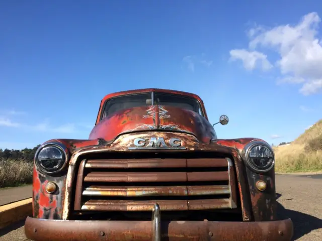 1951 gmc 100 air ride bagged patina low rider rat rod not c 10 hot rod show