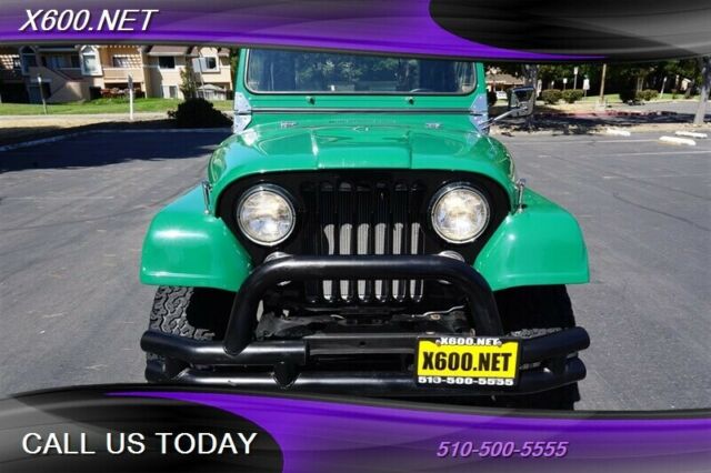 jeep cj7 restored green with 386 miles, for sale!