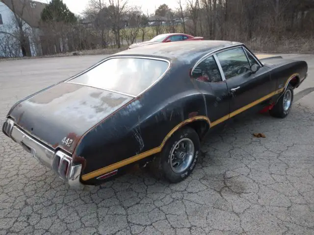 1970 oldsmobile cutlass 442 post sedan, sport coupe w-30 4speed project