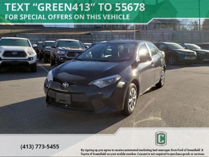 2016 toyota corolla le le 4dr sedan for sale in greenfield, massachusetts