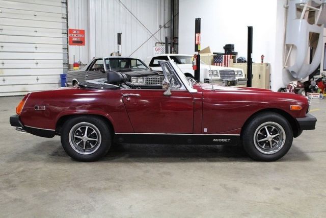 1976 mg midget 85755 miles red convertible 1500cc 4cyl 4 speed manual