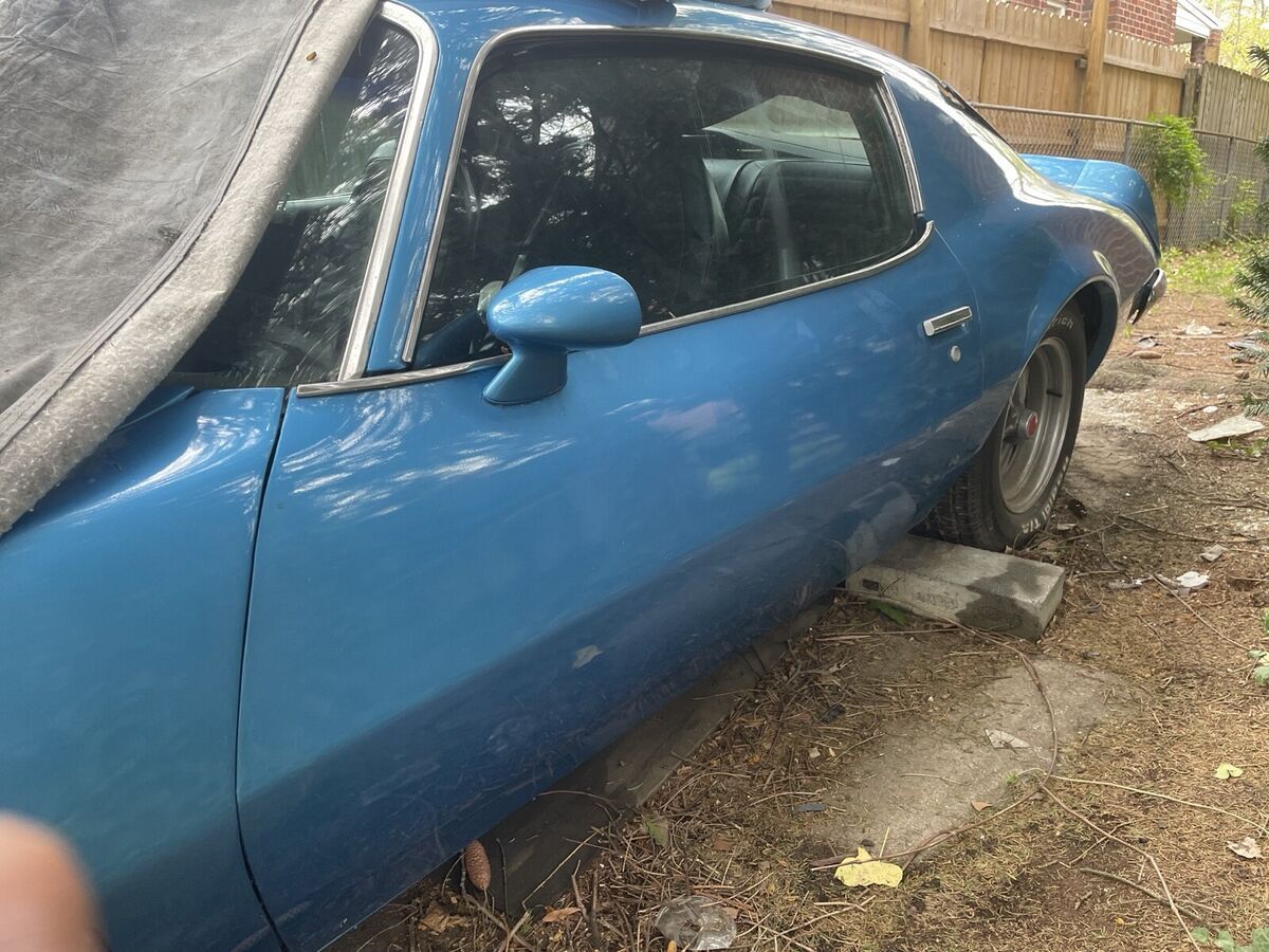 1971 pontiac firebird coupe blue esprit