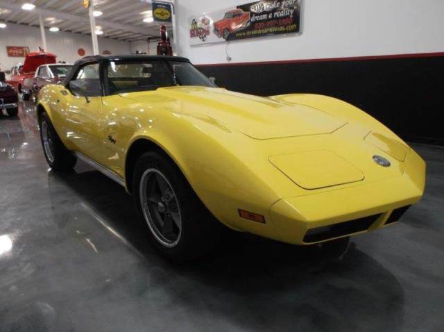 1974 chevrolet corvette 36602 miles yellow convertible 350 v8 automatic 3-speed
