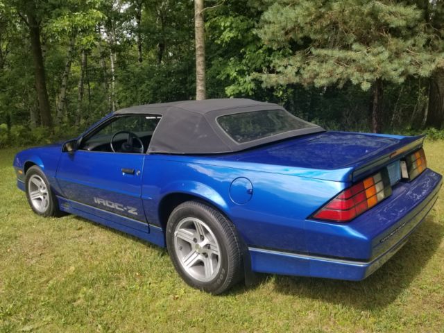 iroc z convertible with 56,000 original miles